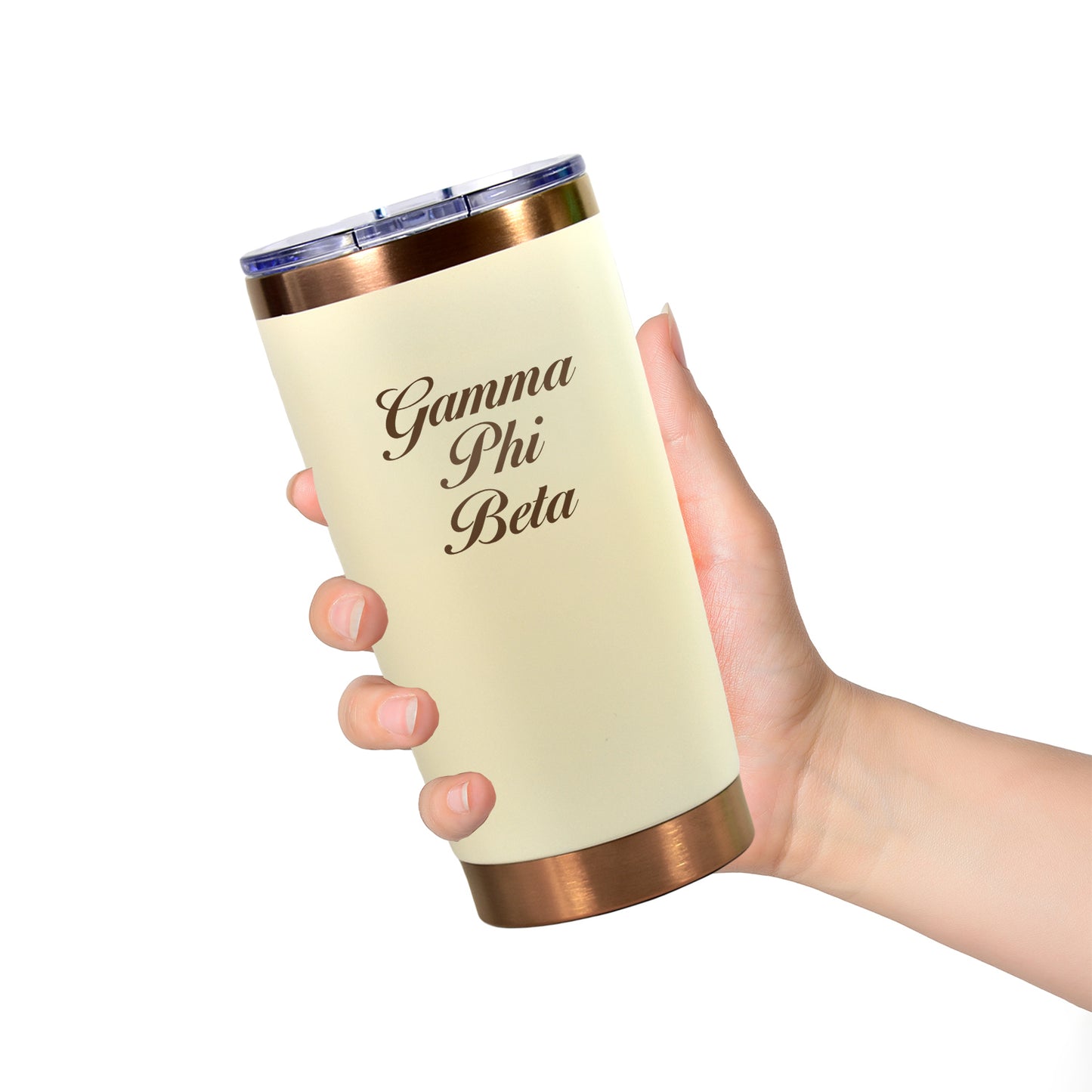 Gamma Phi Beta 20 oz. Insulated Tumbler with Sorority Name