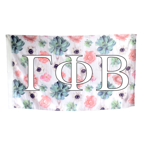 Gamma Phi Beta Succulent Flag