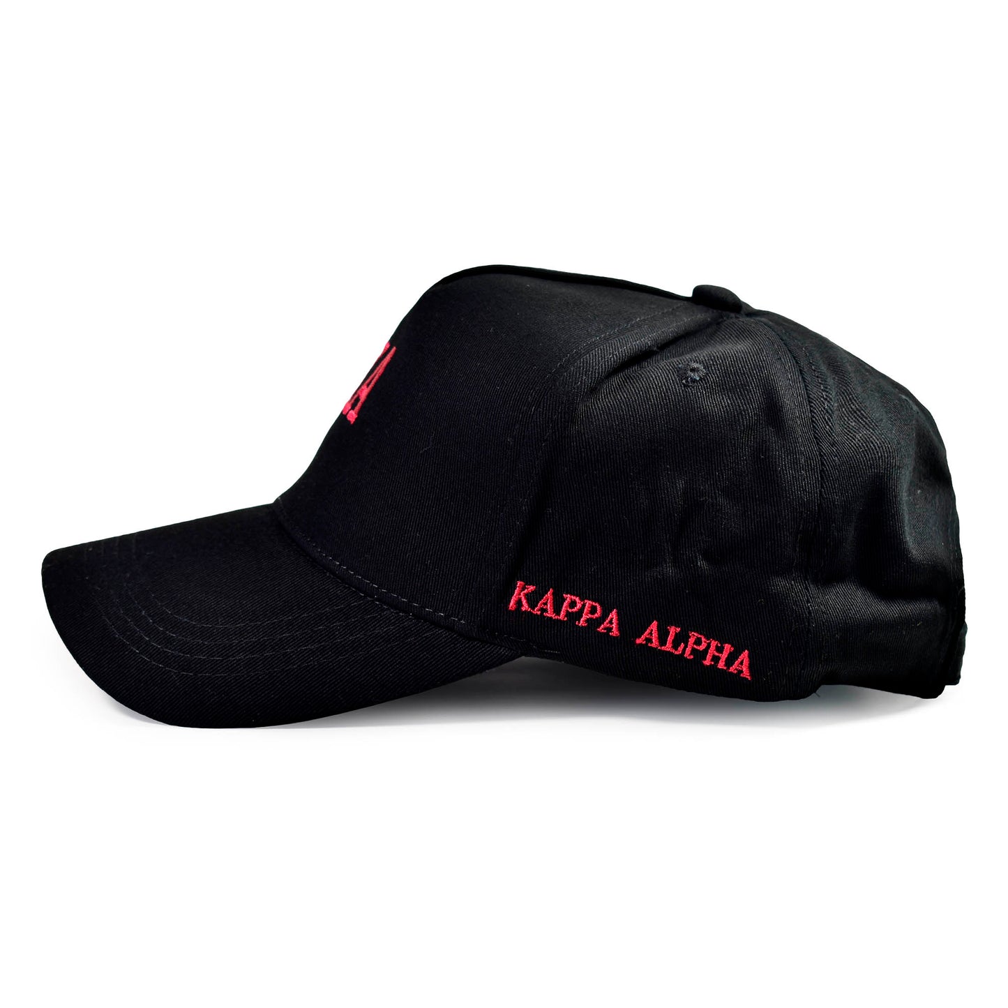Kappa Alpha Order Fraternity Baseball Cap- Brushed Cotton 5-Panel Black Hat