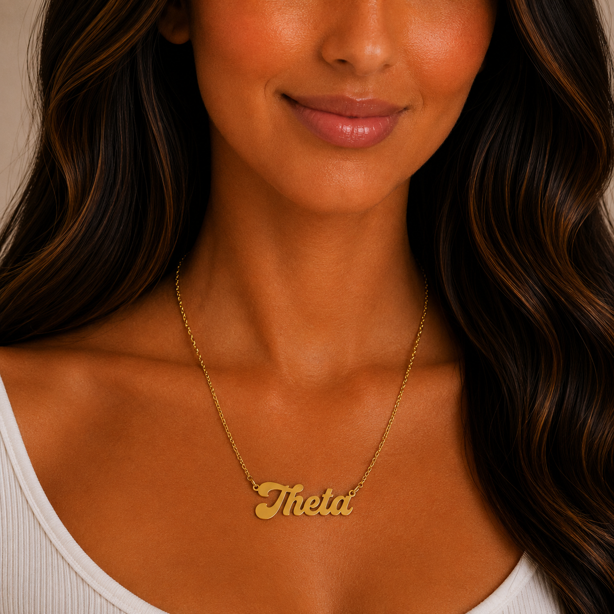 Kappa Alpha Theta Retro Design Necklace