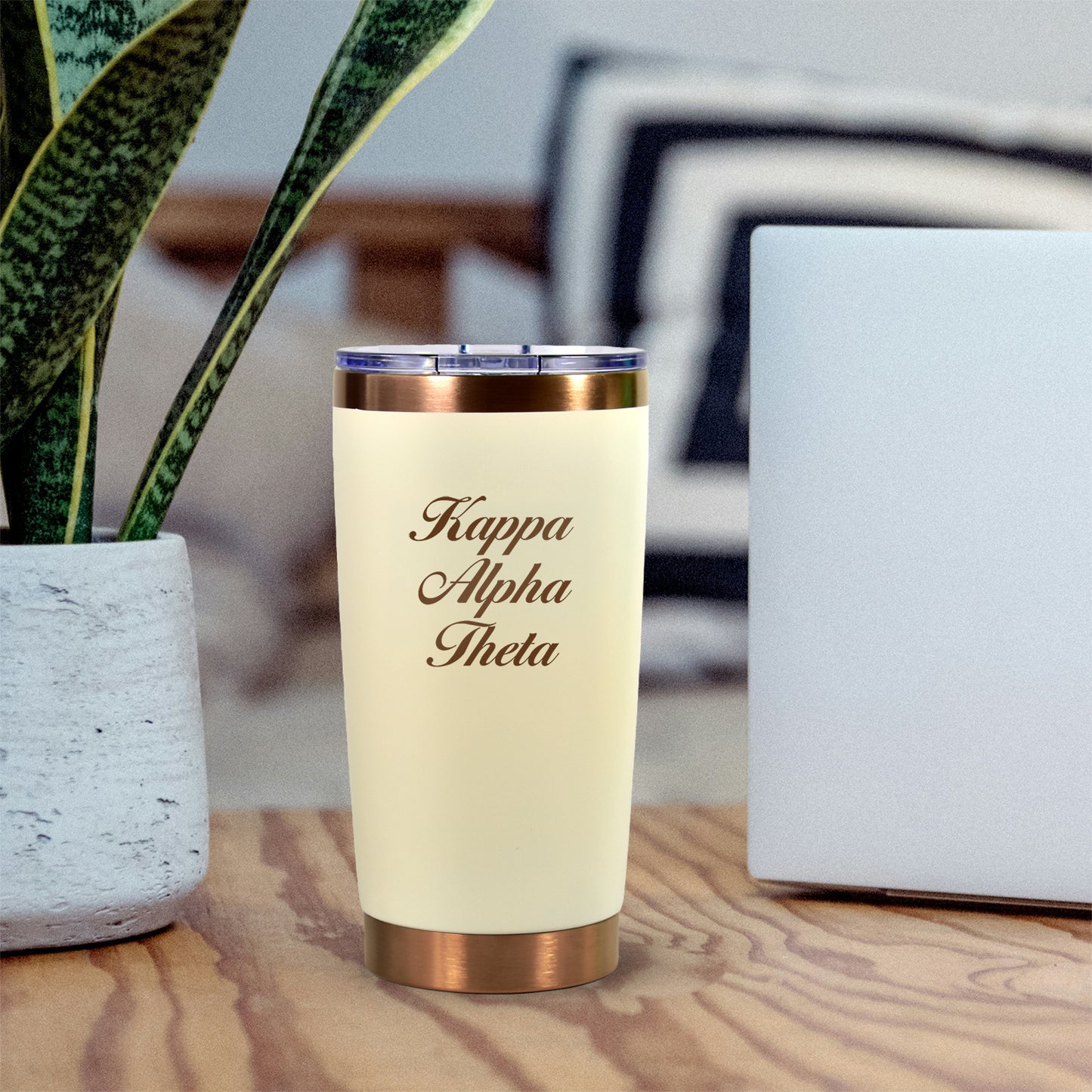 Kappa Alpha Theta 20 oz. Insulated Tumbler with Sorority Name