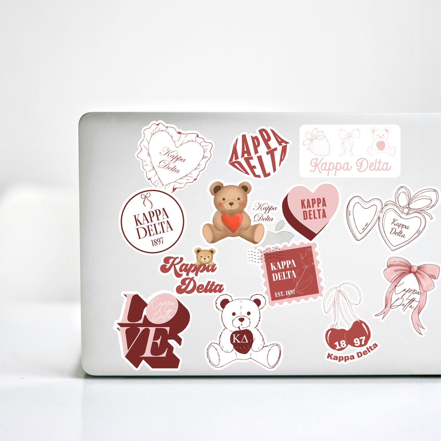 Kappa Delta Sticker Sheet- Teddy Bears and Sisterhood Love Theme