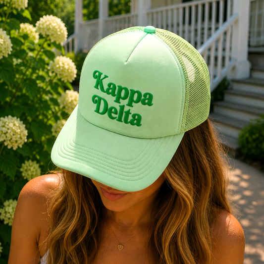 Kappa Delta Baseball Cap, Mesh Trucker-Style Hat