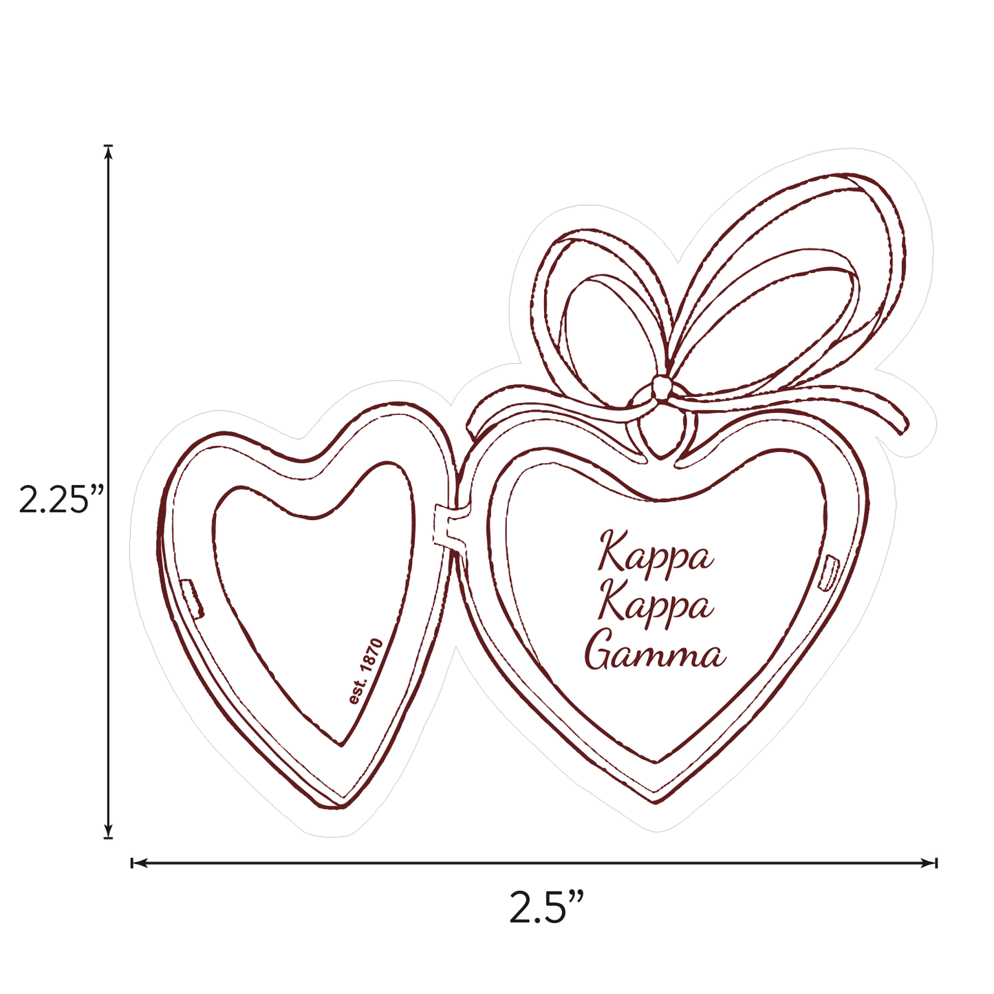 Kappa Kappa Gamma Sticker Sheet- Teddy Bears and Sisterhood Love Theme