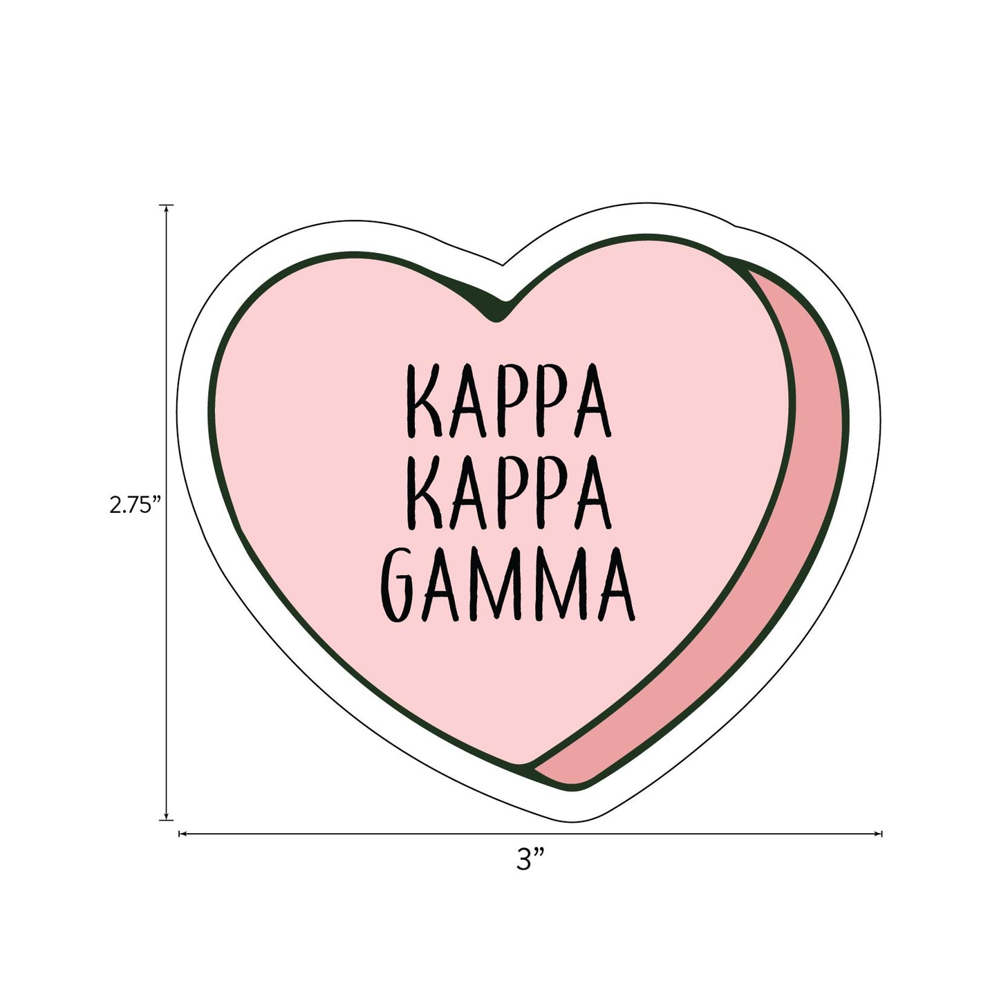 Kappa Kappa Gamma- Sticker Sheet- Love Theme