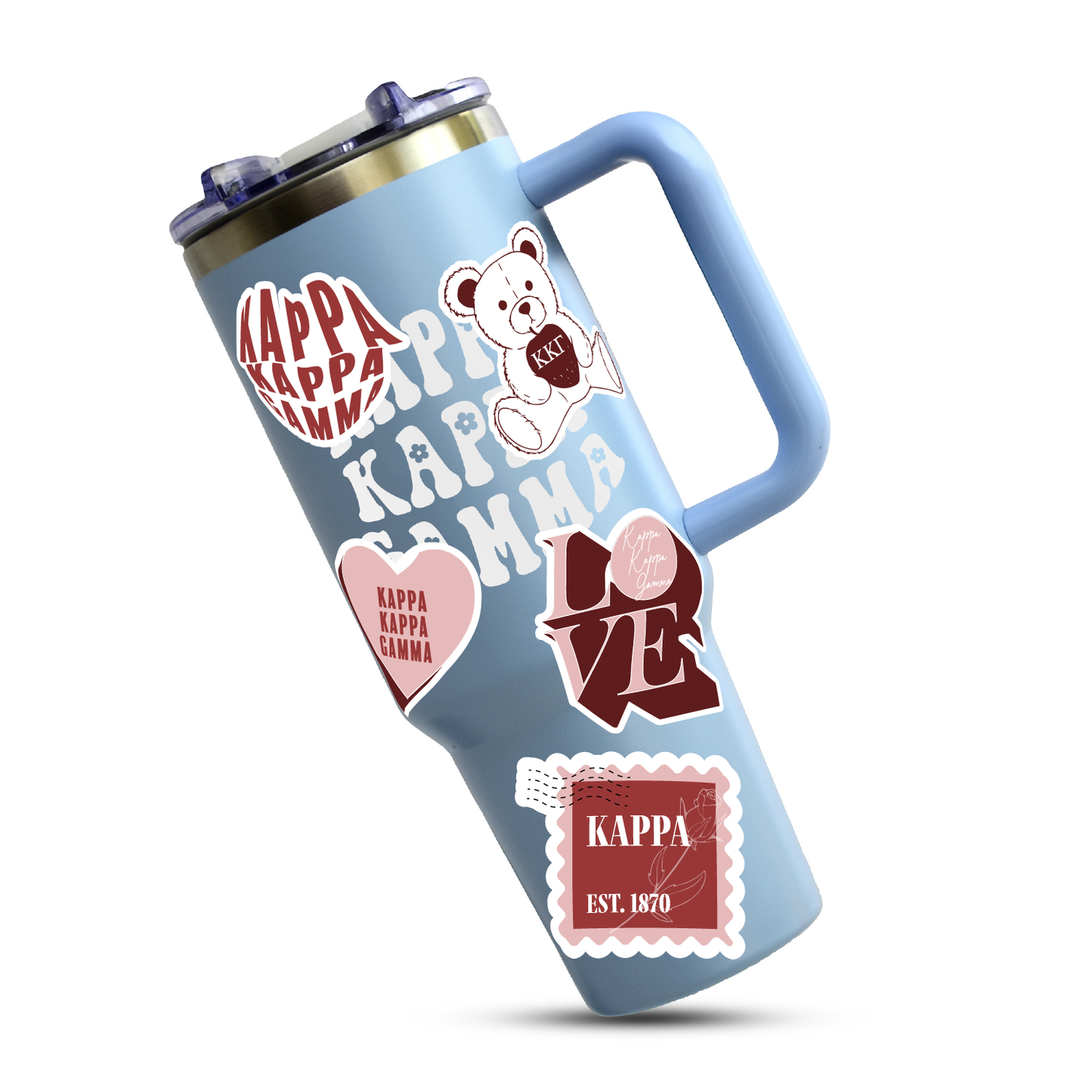 Kappa Kappa Gamma Sticker Sheet- Teddy Bears and Sisterhood Love Theme