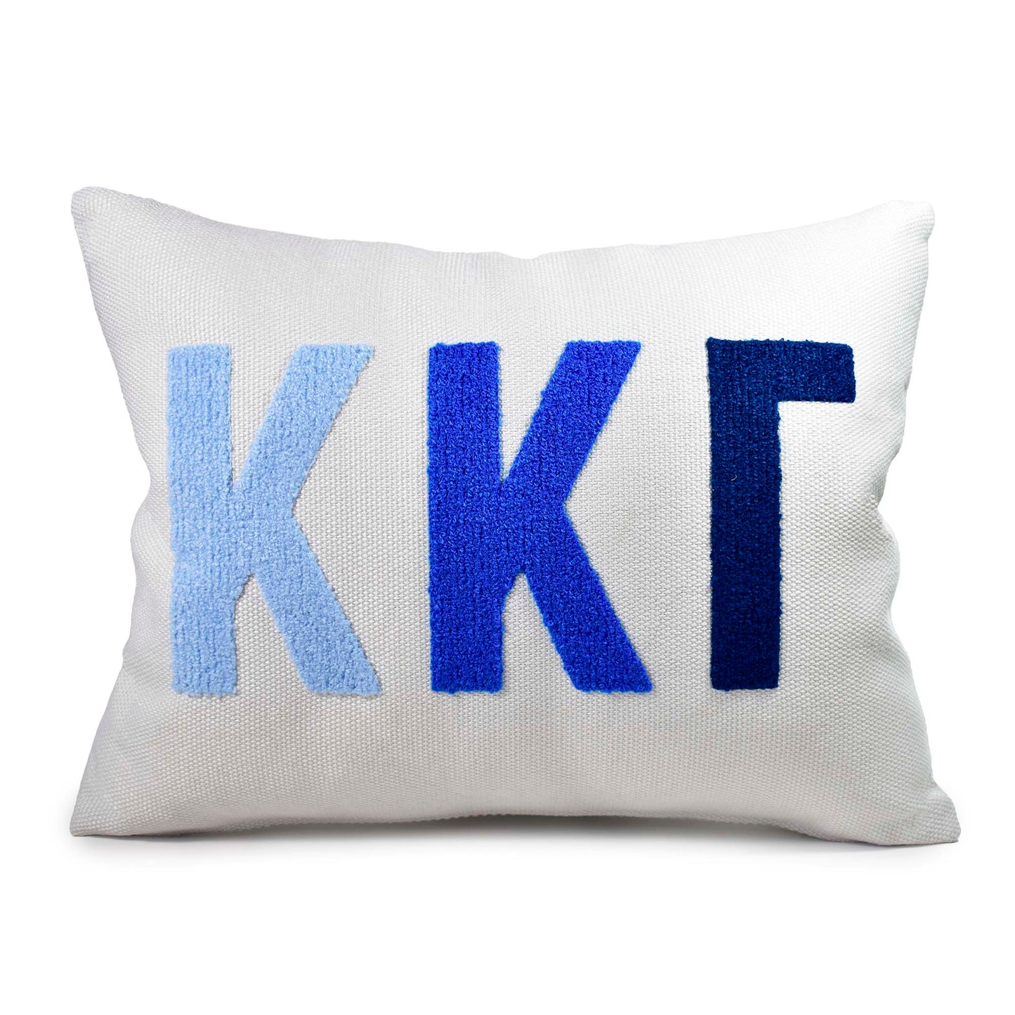 Kappa Kappa Gamma Pillow – Embroidered Plush Greek Letters Design