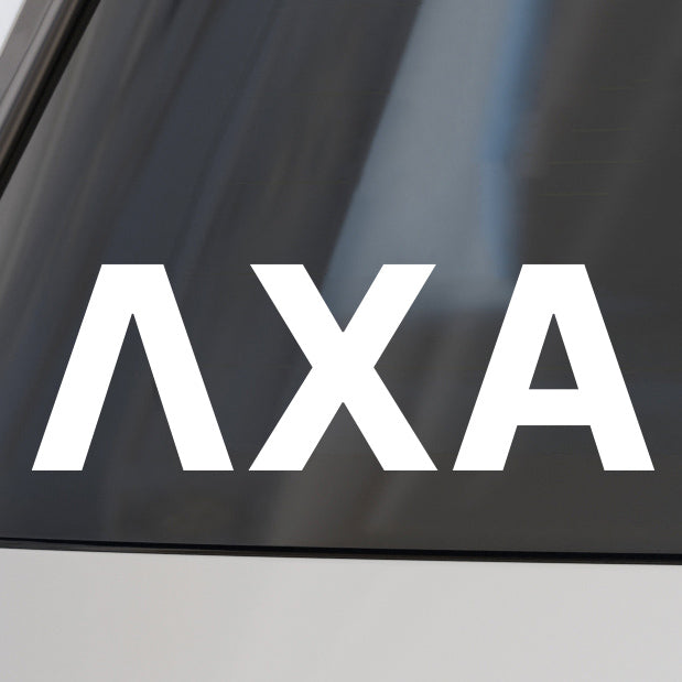 Lambda Chi Alpha Fraternity Car Decal Sticker- Greek Letters Design