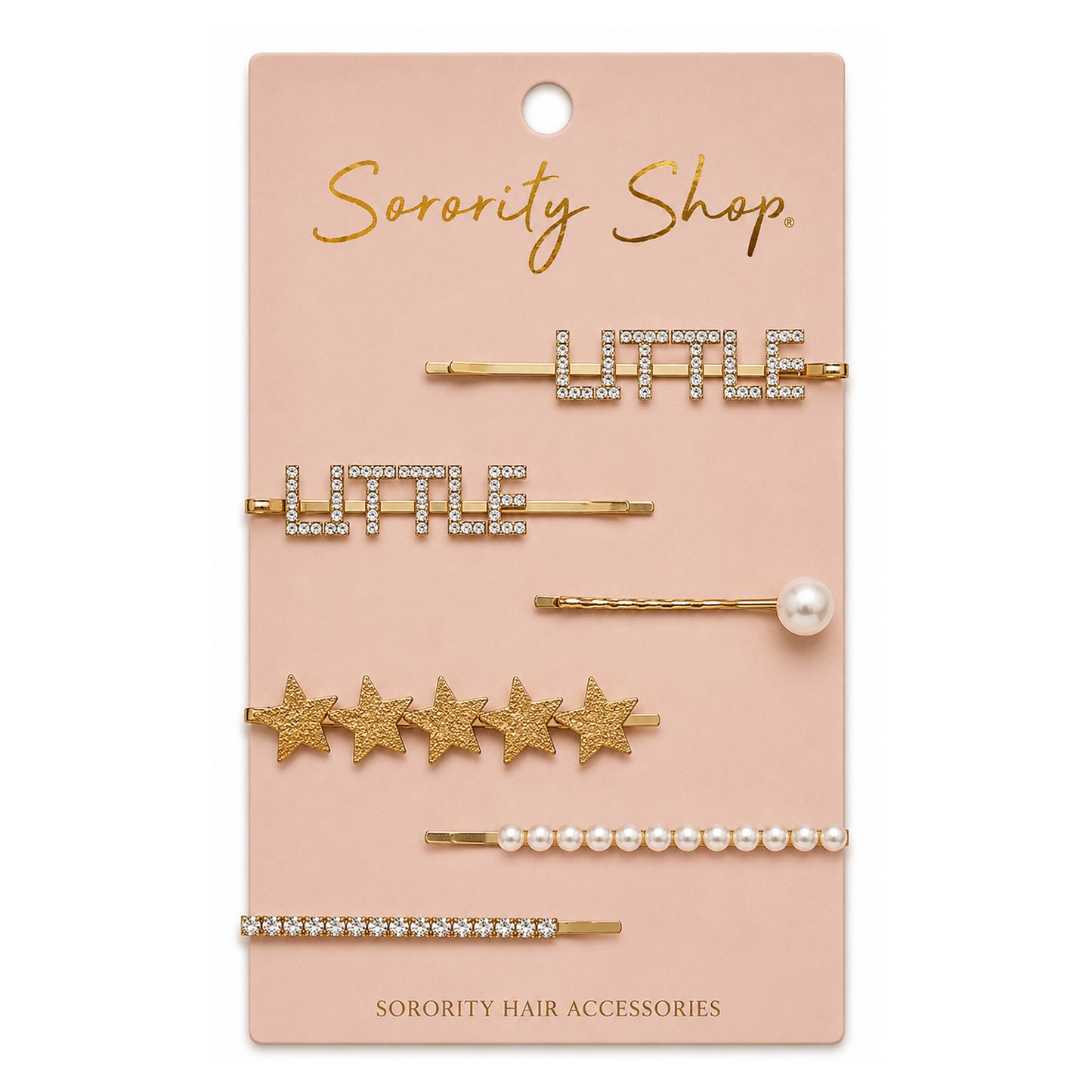 Sorority Little Hair Clips