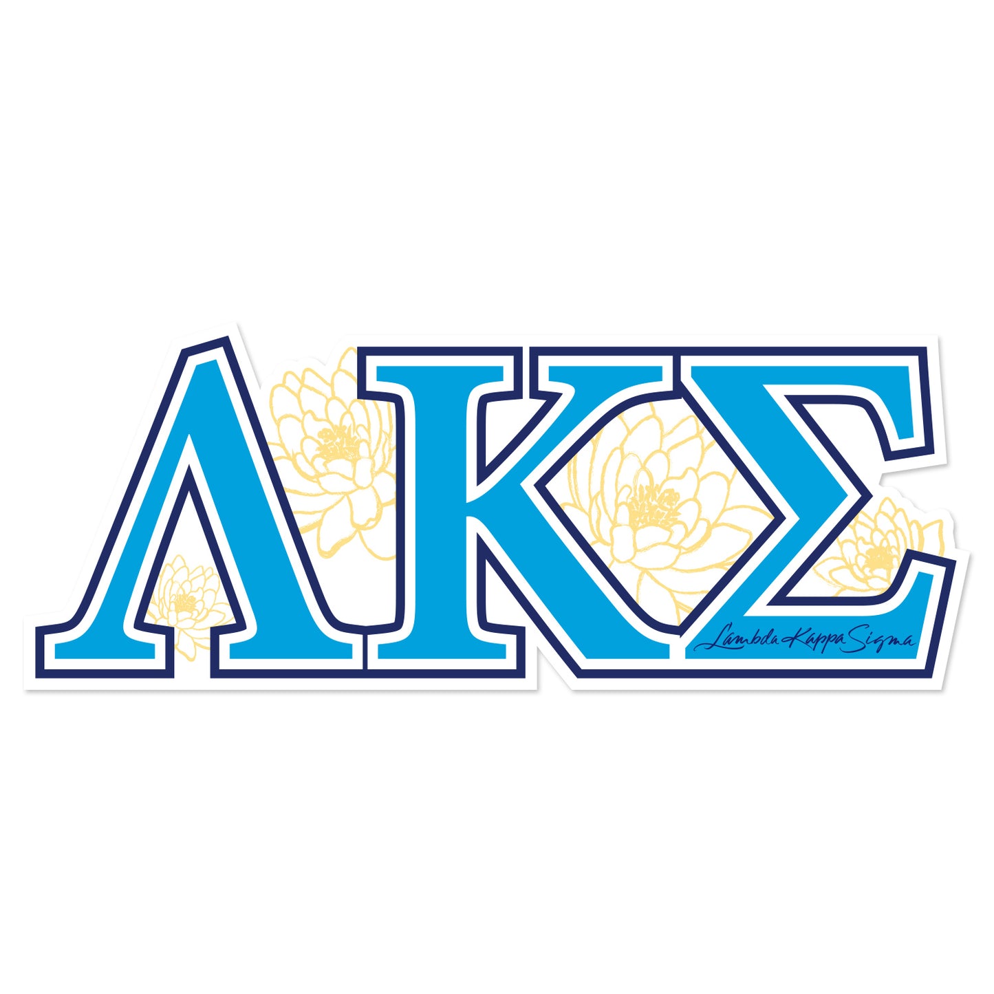 Lambda Kappa Sigma Laptop Jumbo Sticker/Decal