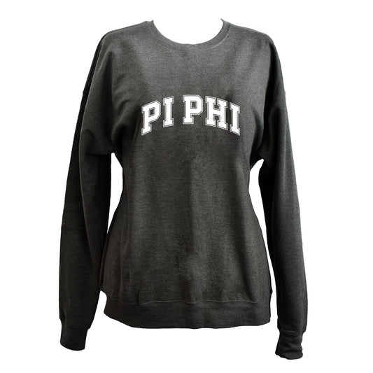Pi Beta Phi Sweatshirt- Crewneck Varsity Letters Design