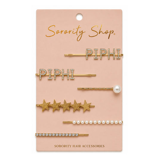 Pi Beta Phi Sorority Hair Clips