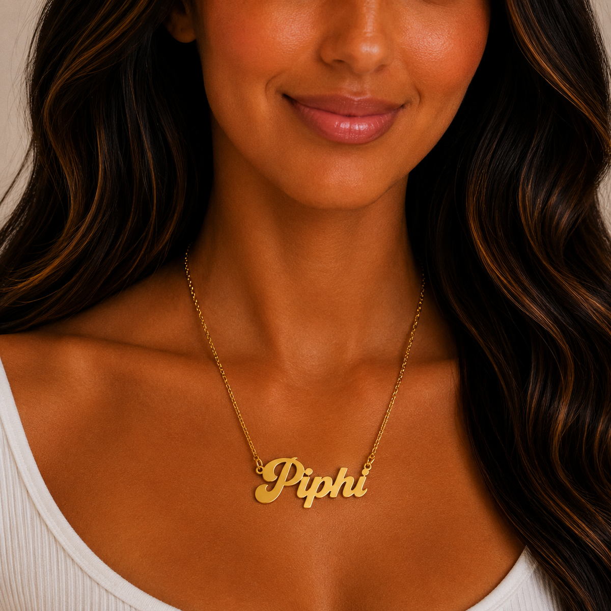 Pi Beta Phi Retro Design Necklace