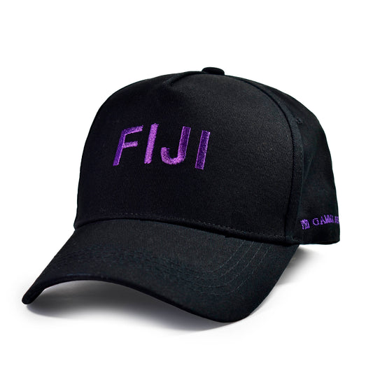 Phi Gamma Delta Fraternity Baseball Cap- Brushed Cotton 5-Panel Black Hat