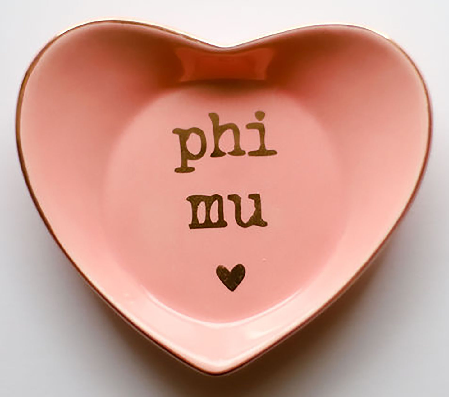 Phi Mu Ceramic Ring Dish