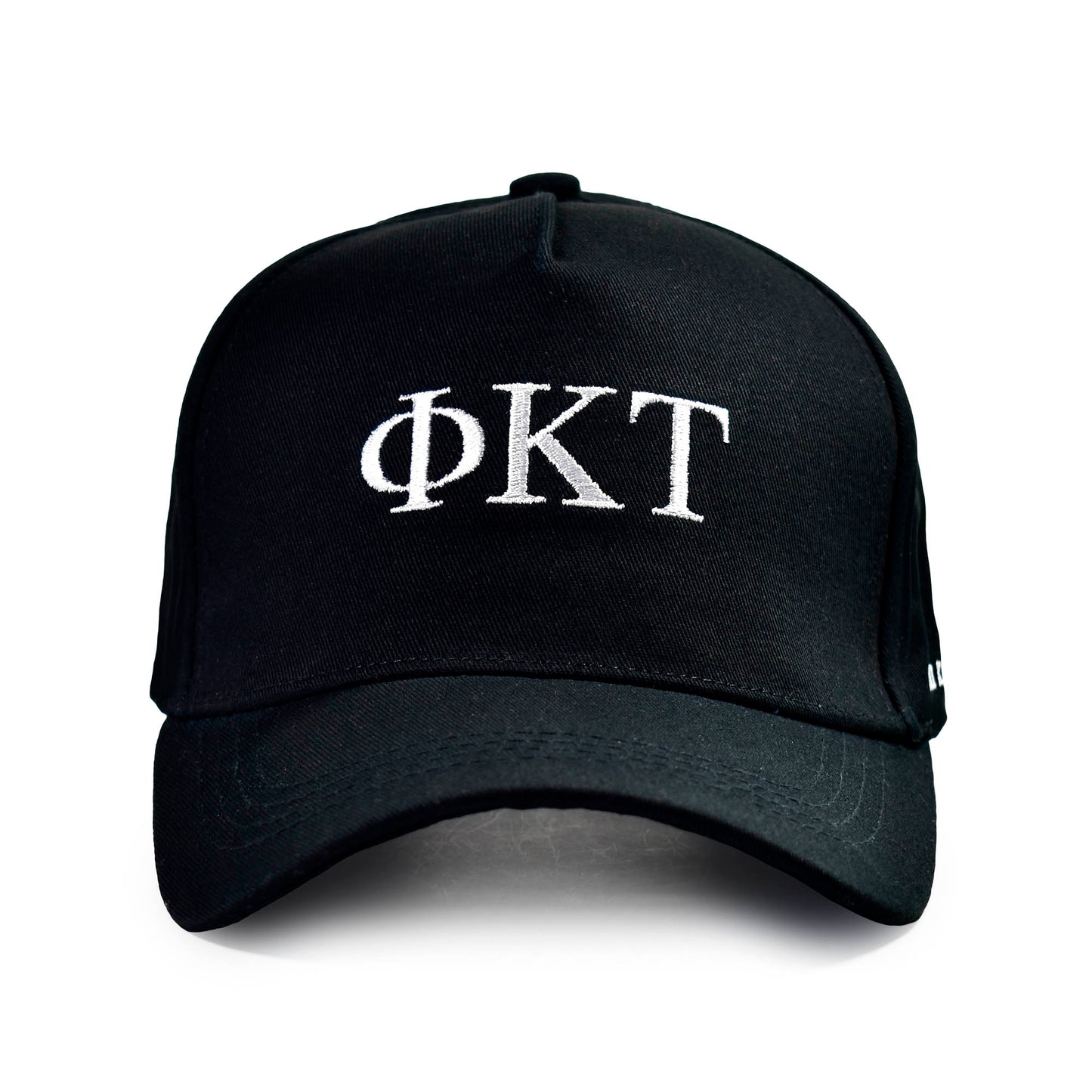 Phi Kappa Tau Fraternity Baseball Cap- Brushed Cotton 5-Panel Black Hat