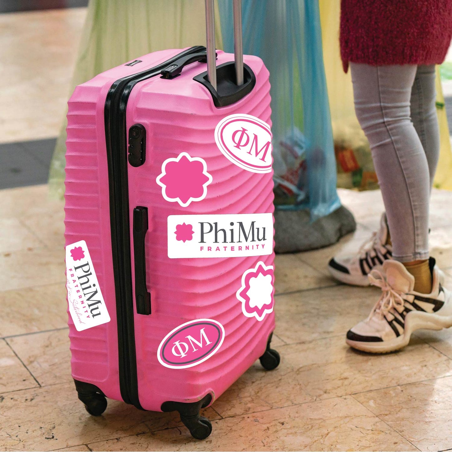 Phi Mu Sorority Sticker Sheet- Brand Focus