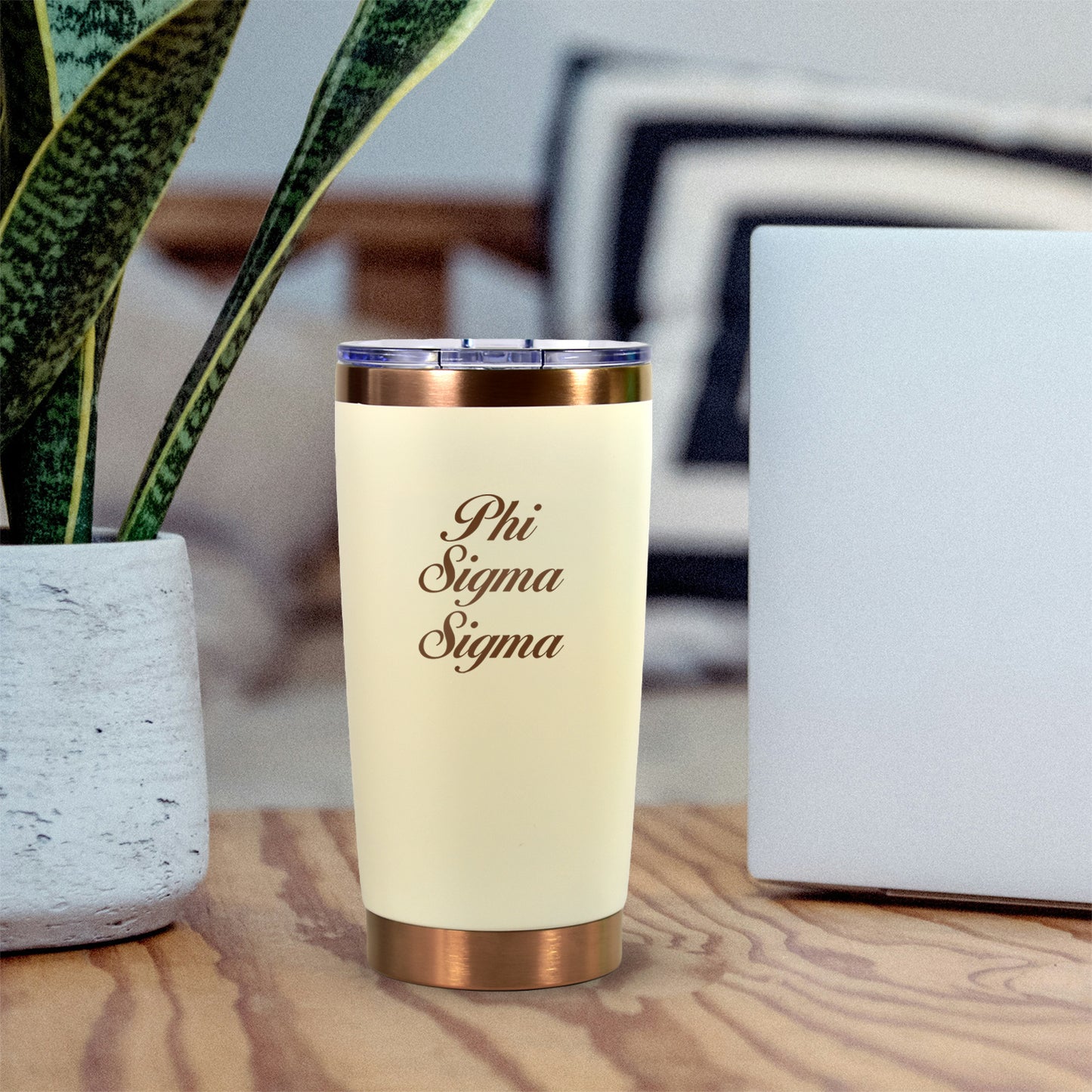 Phi Sigma Sigma 20 oz. Insulated Tumbler with Sorority Name