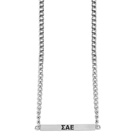 Sigma Alpha Epsilon Fraternity Necklace- Greek Letters Pendant