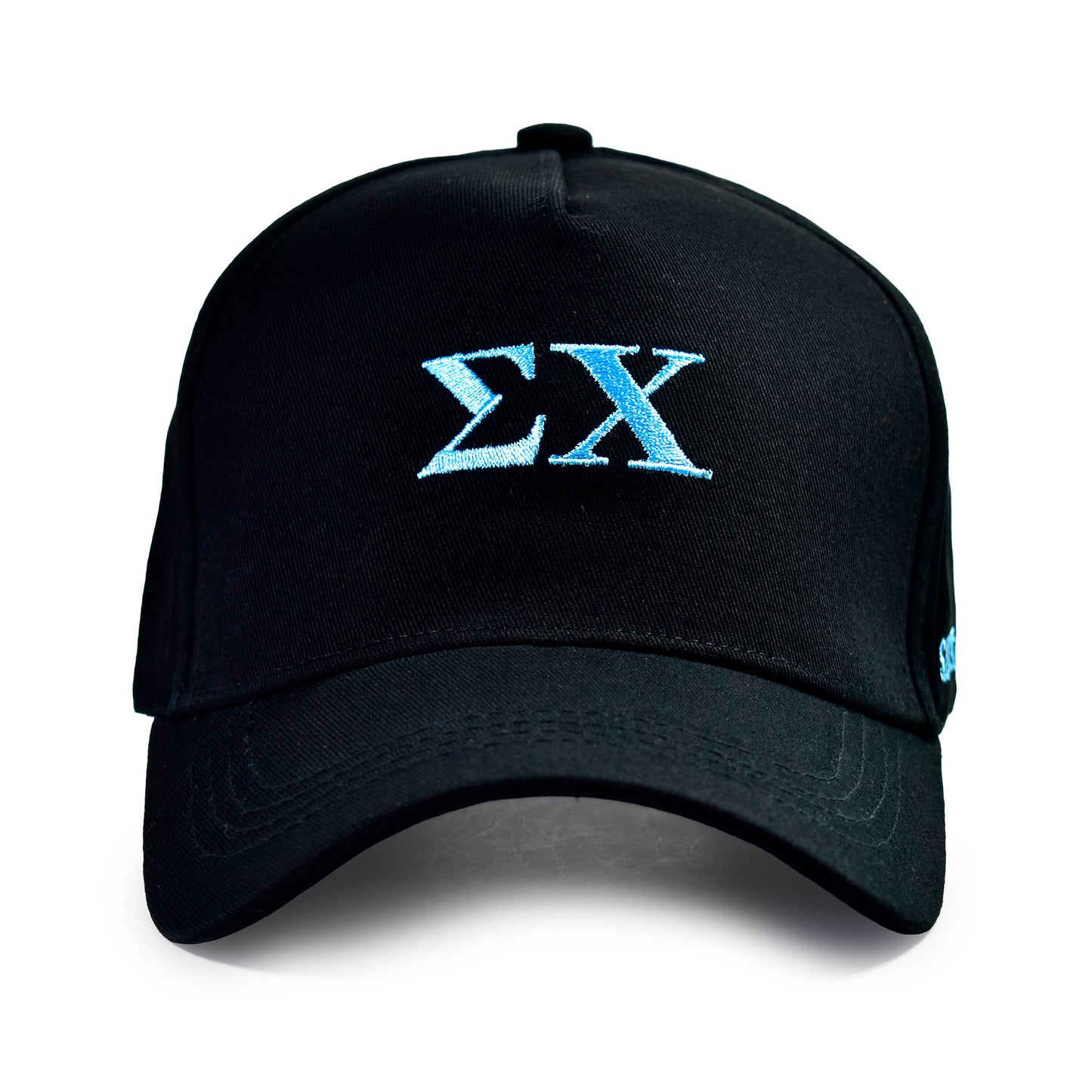 Sigma Chi Fraternity Baseball Cap- Brushed Cotton 5-Panel Black Hat