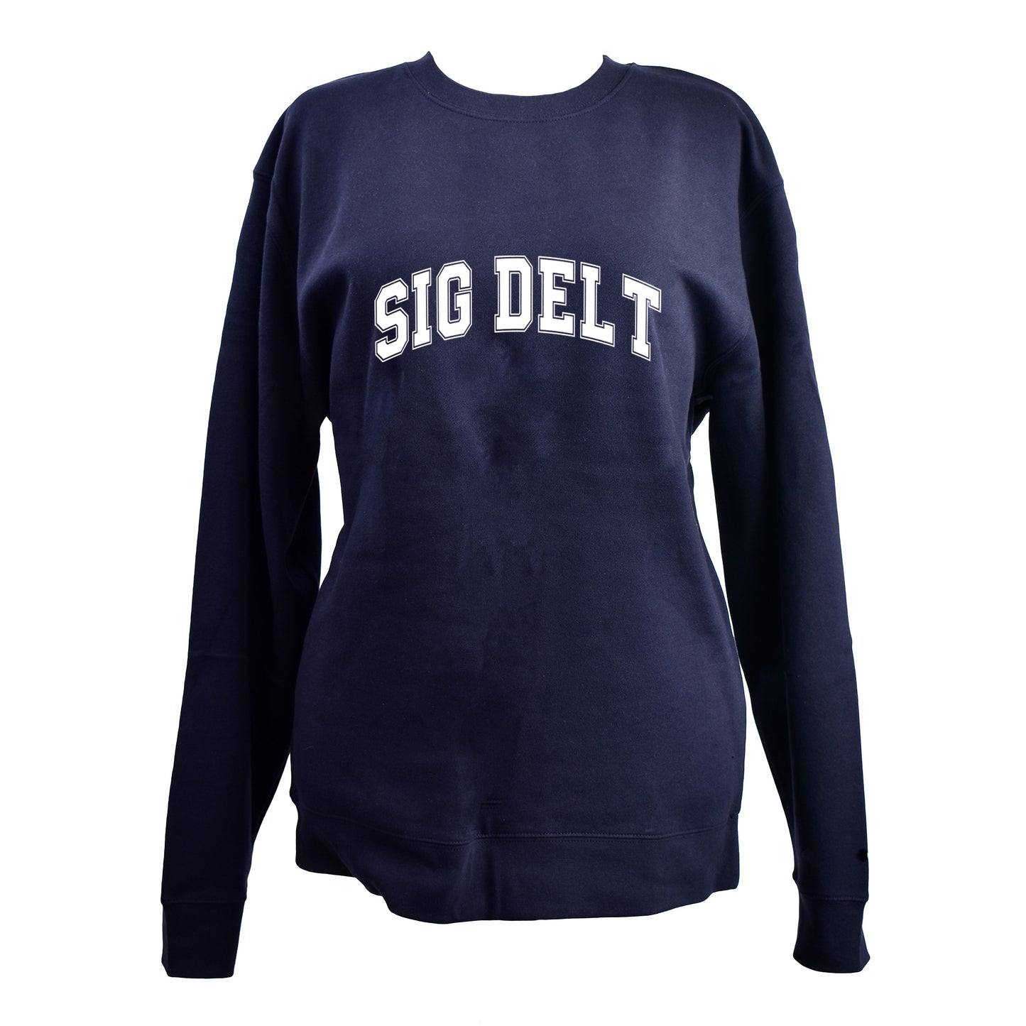 Sigma Delta Tau Sweatshirt- Crewneck Varsity Letters Design