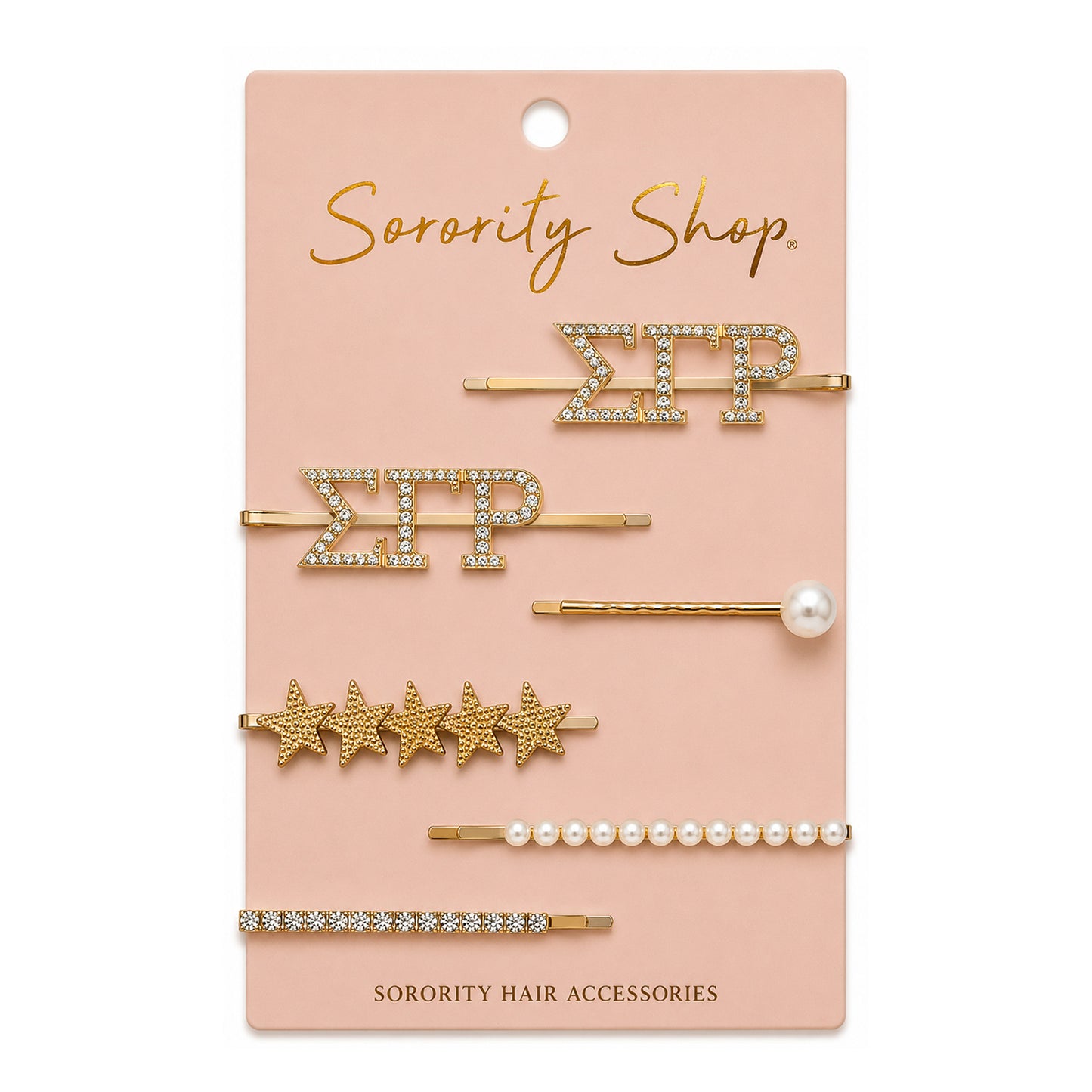 Sigma Gamma Rho Sorority Hair Clips