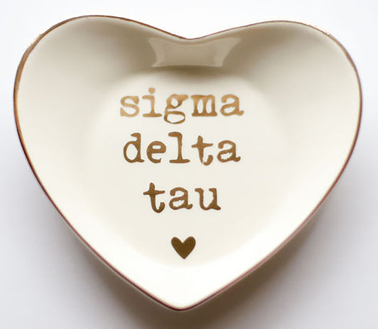 Sigma Delta Tau Ceramic Ring Dish