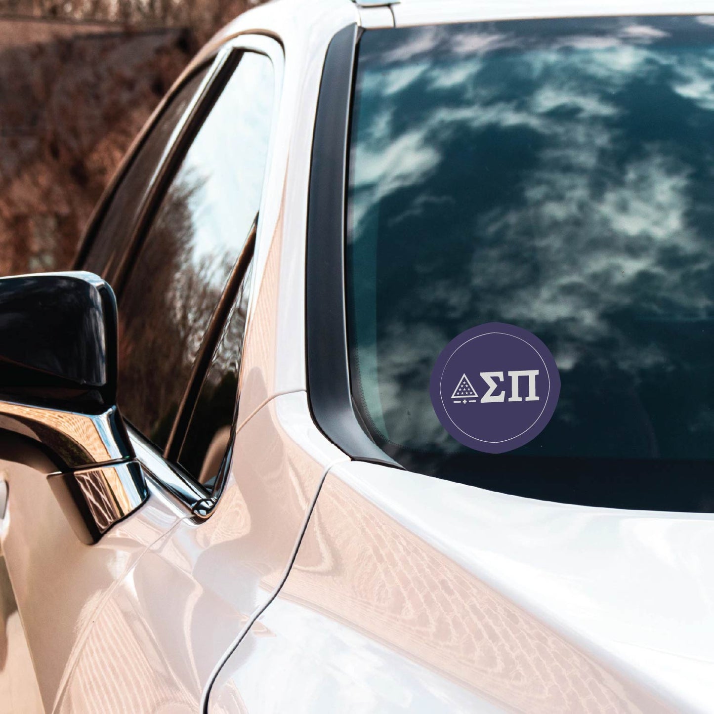 Sigma Pi Fraternity Car Decal Sticker- Full Color Circle Logo