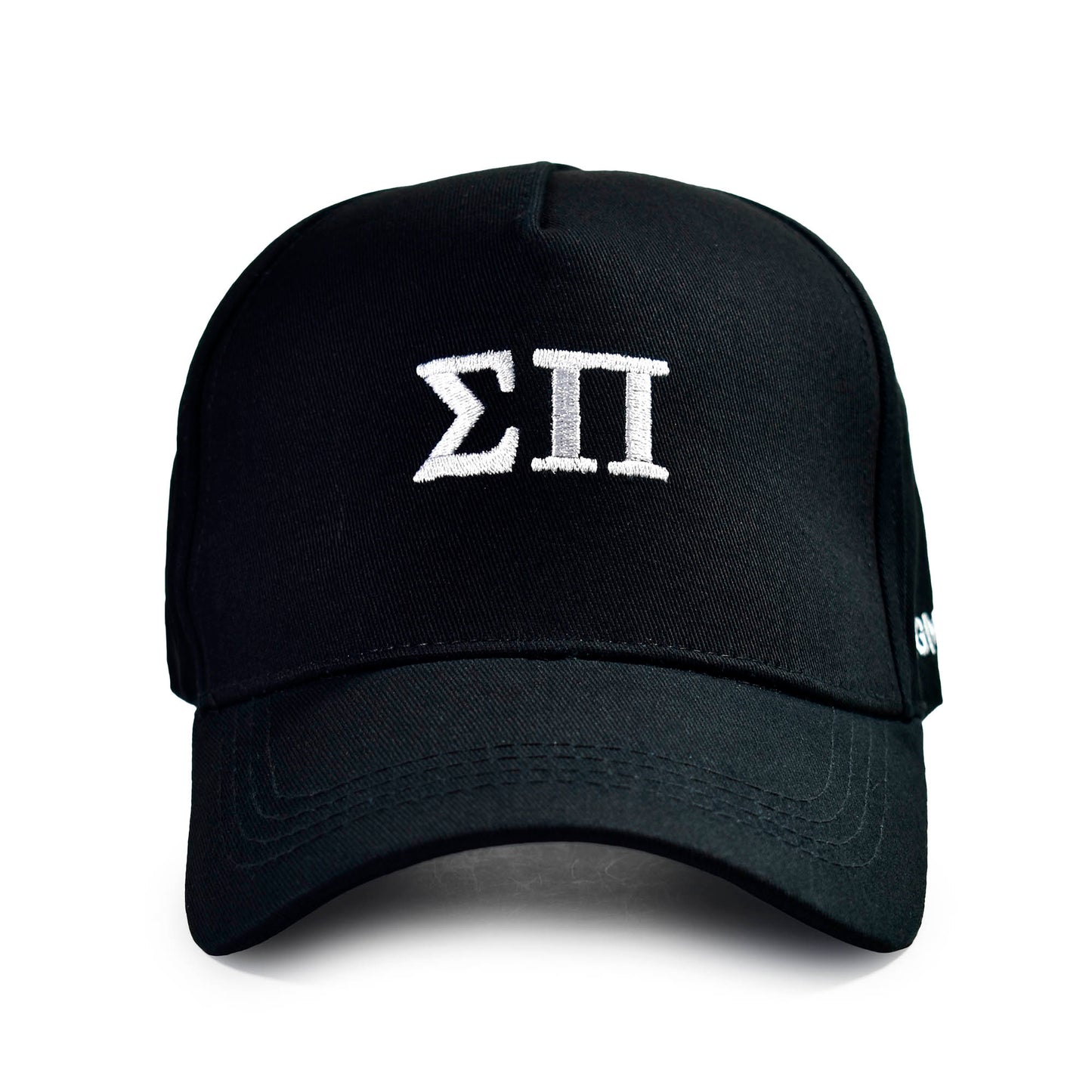 Sigma Pi Fraternity Baseball Cap- Brushed Cotton 5-Panel Black Hat