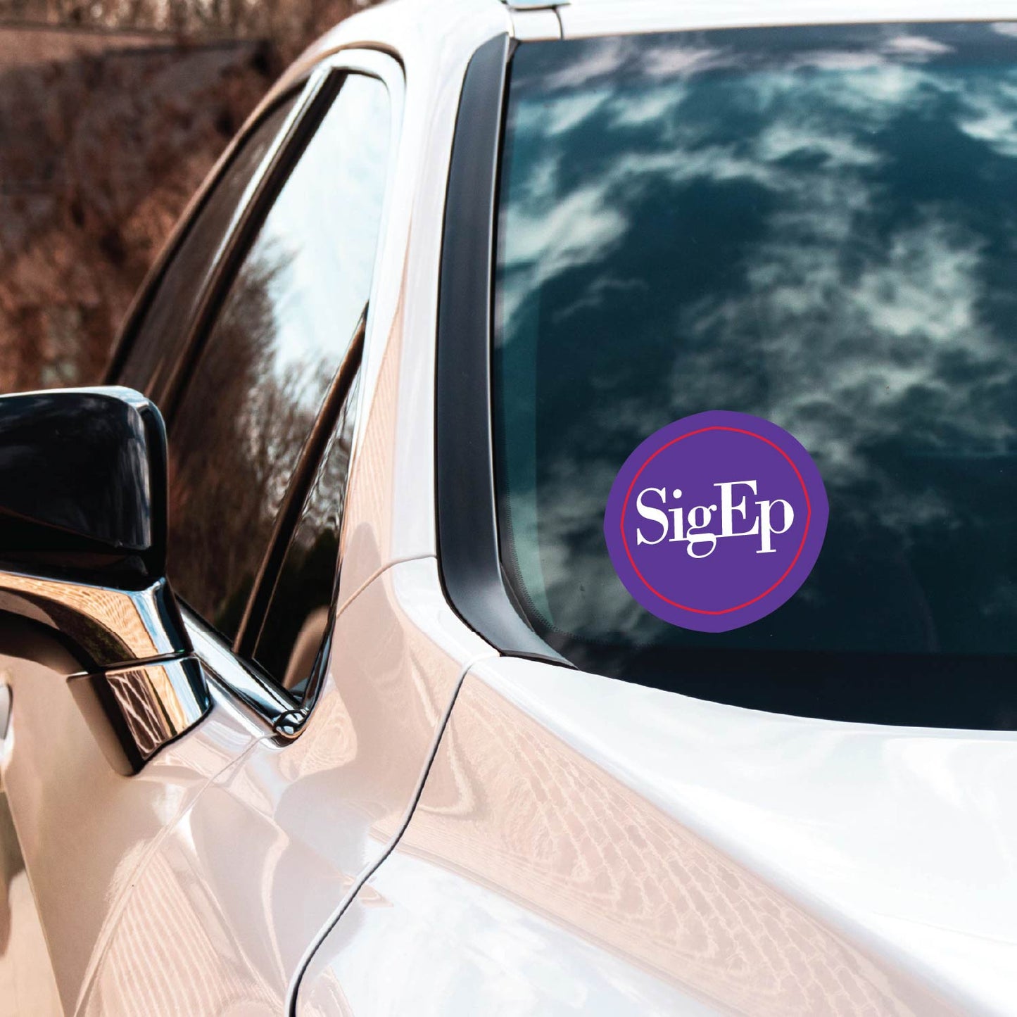Sigma Phi Epsilon Fraternity Car Decal Sticker- Full Color Circle Logo