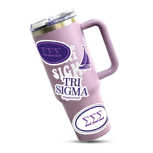 Tri Sigma Sorority Brand Focus Sticker Sheet