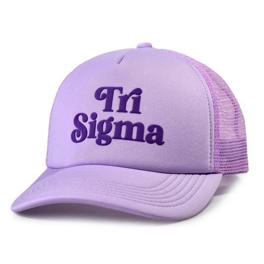 Sigma Sigma Sigma Baseball Cap, Mesh Trucker-Style Hat