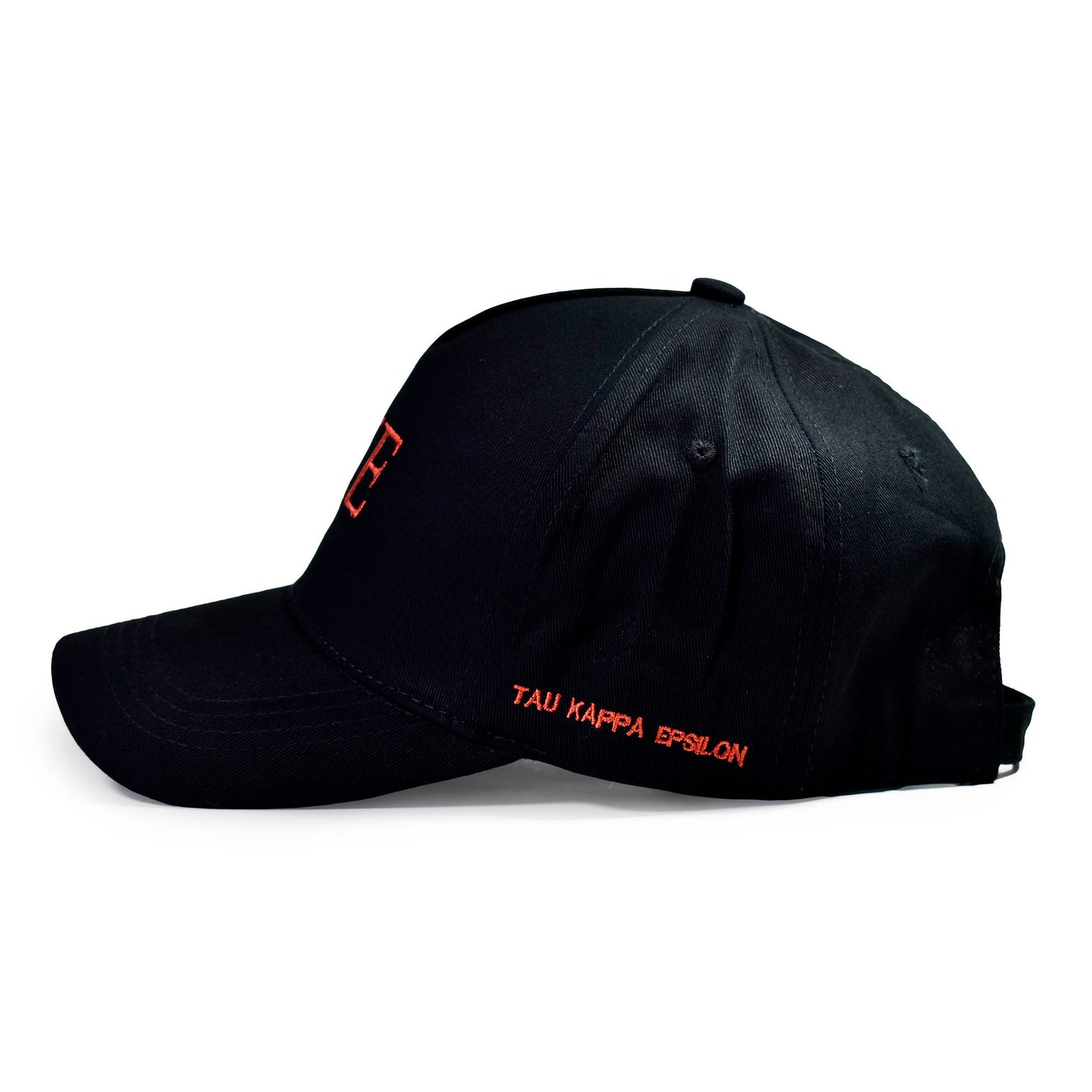 Tau Kappa Epsilon Fraternity Baseball Cap- Brushed Cotton 5-Panel Black Hat