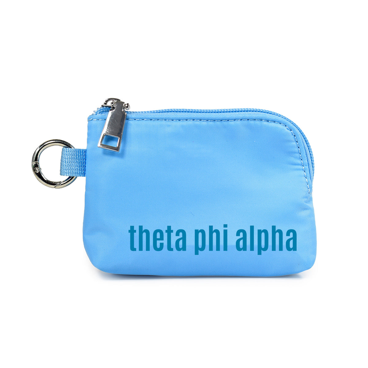 Theta Phi Alpha Zipper Wallet Pouch with Keyring