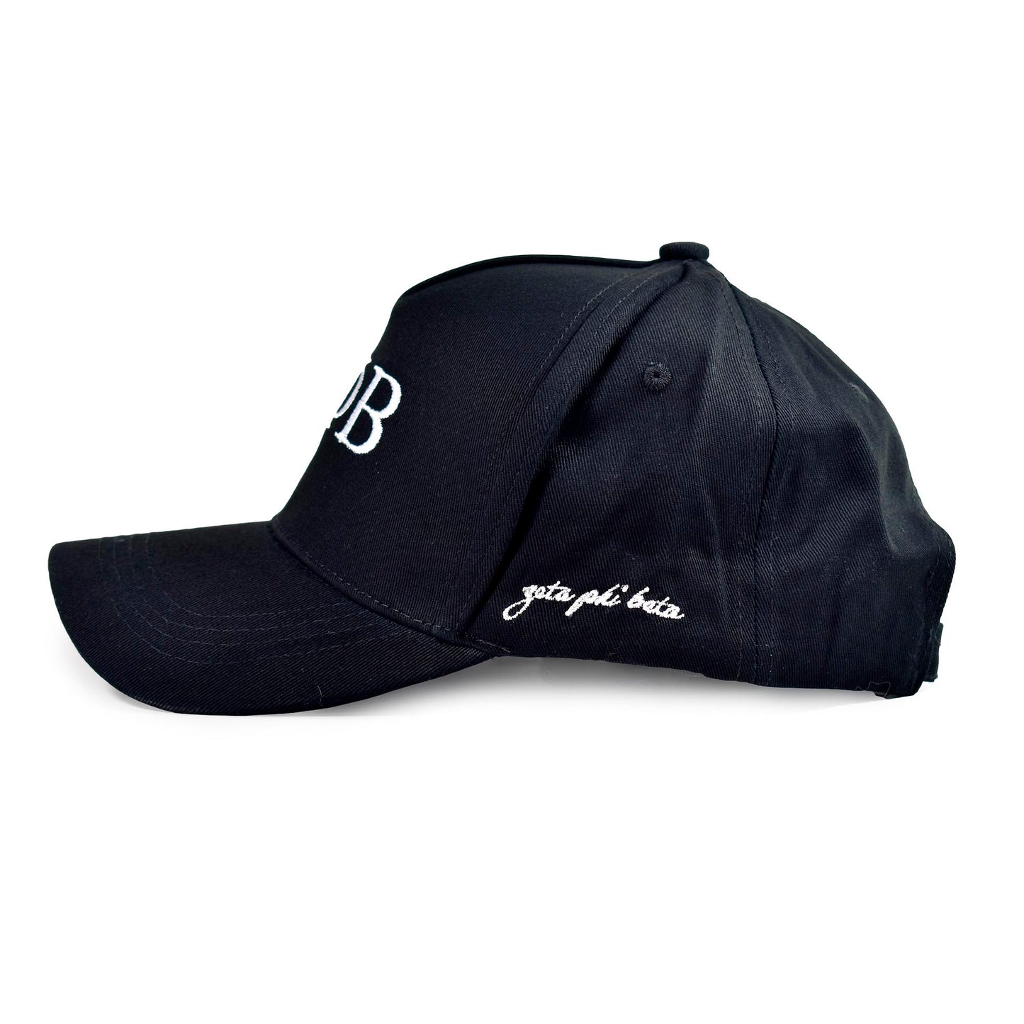 Zeta Phi Beta Sorority, Incorporated Baseball Cap- Brushed Cotton 5-Panel Black Hat