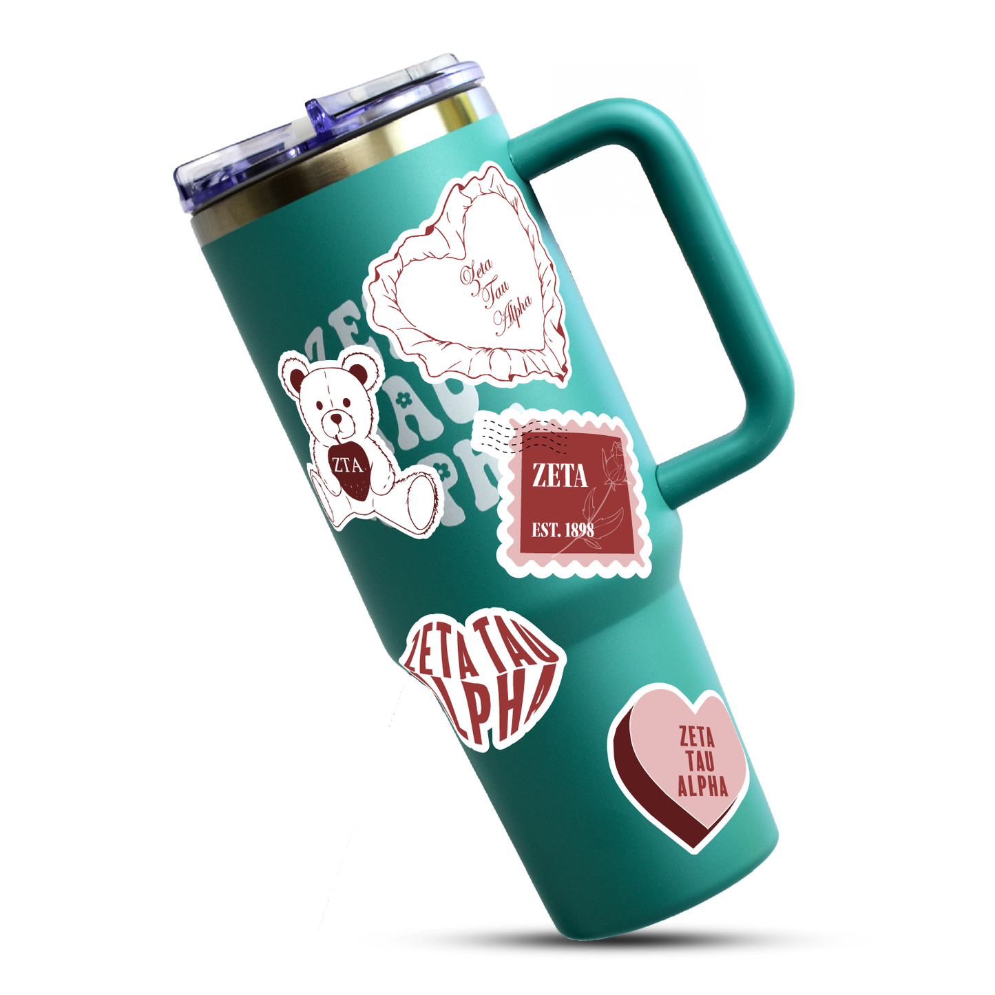 Zeta Tau Alpha Sticker Sheet- Teddy Bears and Sisterhood Love Theme