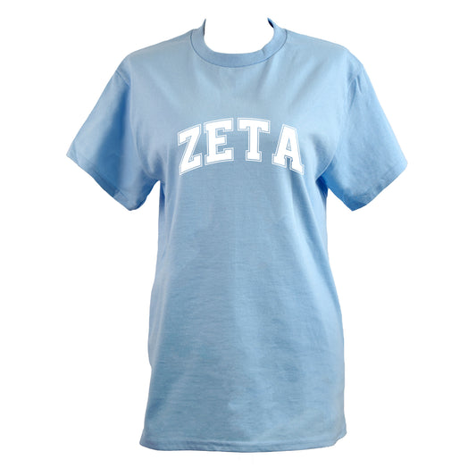 Zeta Tau Alpha Sorority T-Shirt- Varsity Design