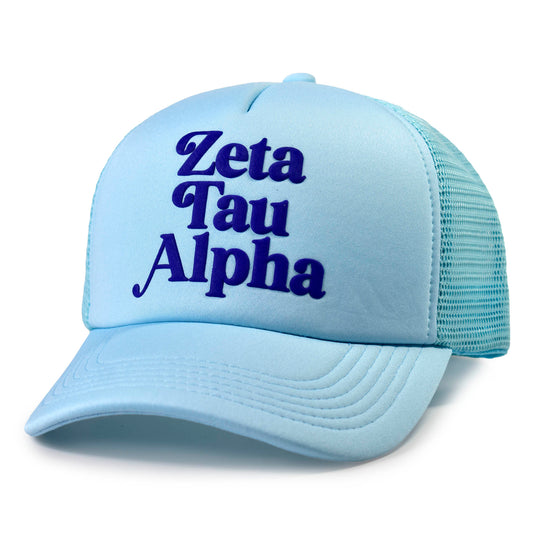 Zeta Tau Alpha Baseball Cap, Mesh Trucker-Style Hat