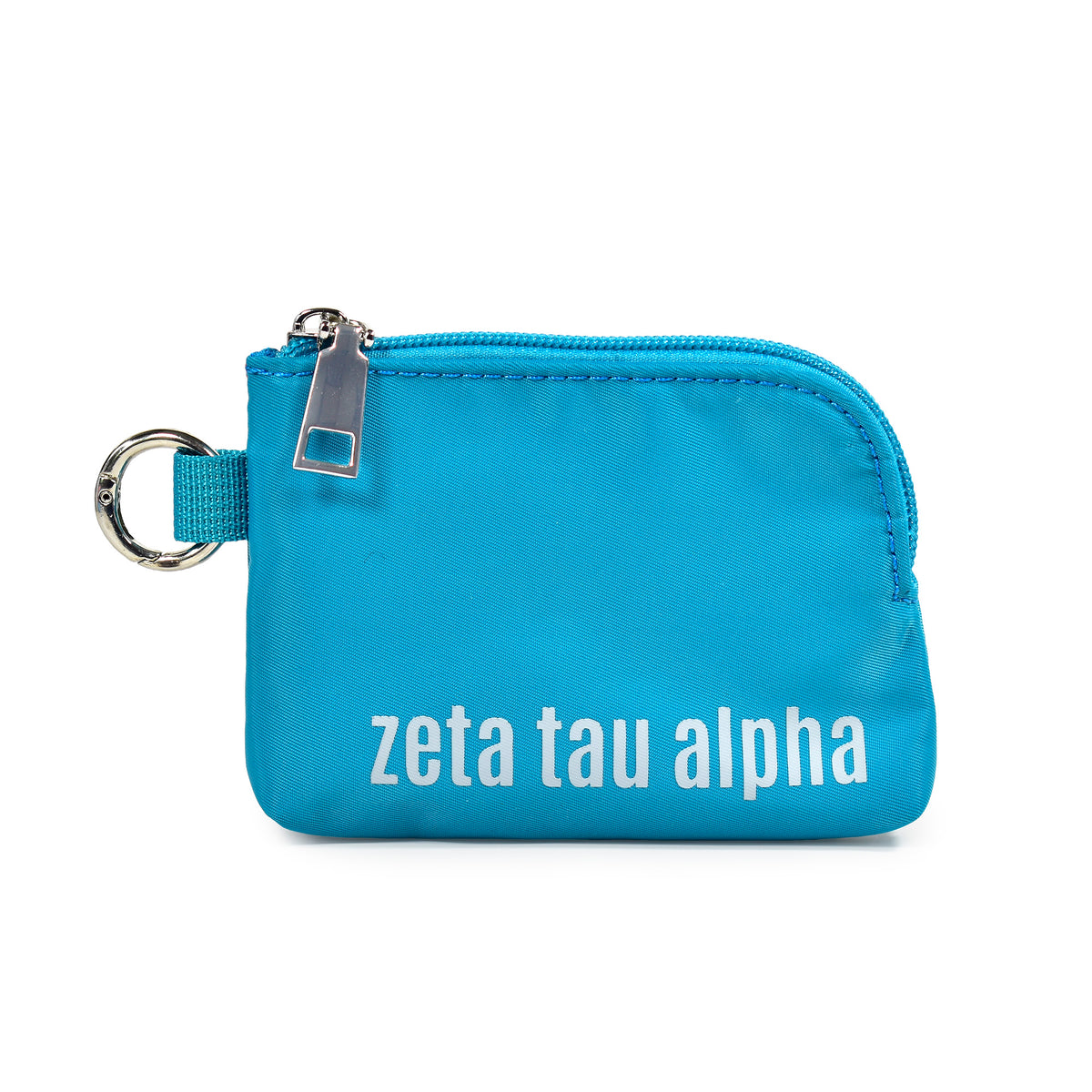 Zeta Tau Alpha Zipper Wallet Pouch with Keyring
