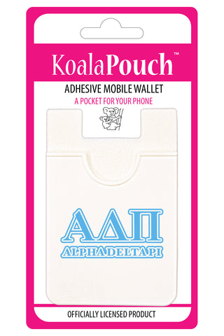 Alpha Delta Pi Koala Pouch - Greek Letters Design - Phone Wallet