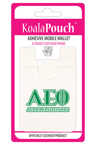 Alpha Epsilon Phi Koala Pouch - Greek Letters Design - Phone Wallet