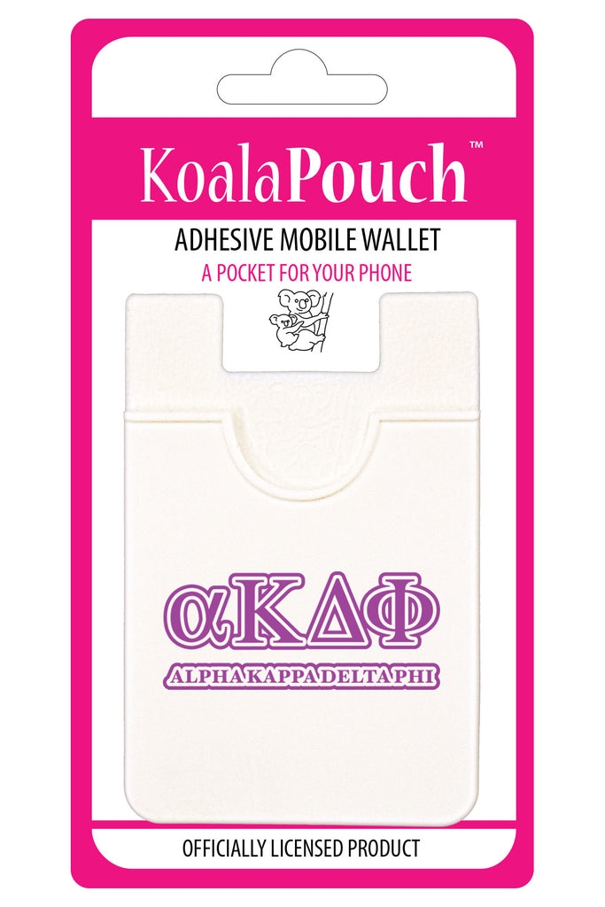 Alpha Kappa Delta Phi Koala Pouch - Greek Letters Design - Phone Wallet