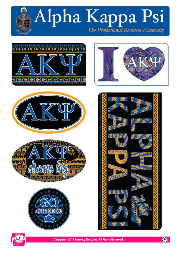 Alpha Kappa Psi <br> Bohemian Stickers