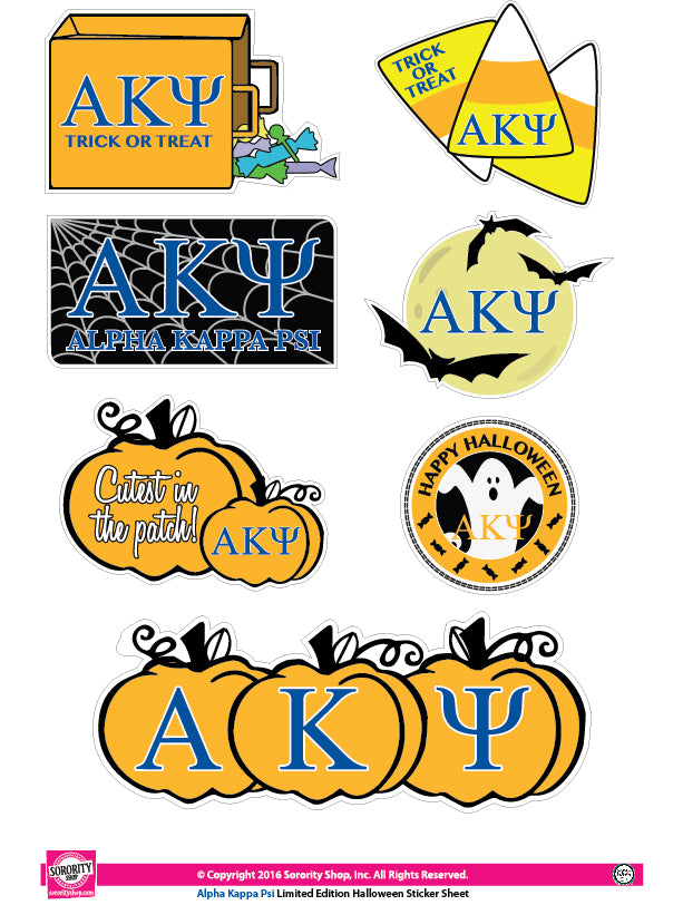 Alpha Kappa Psi Halloween Stickers