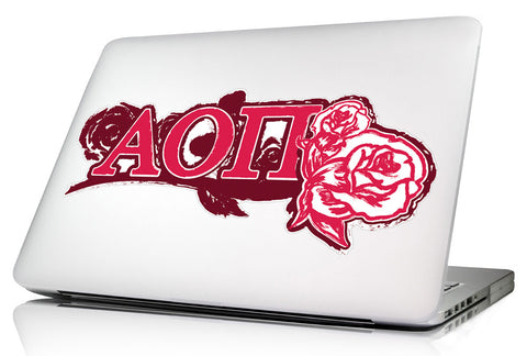 Alpha Omicron Pi <br>11.75 x 5 Laptop Skin/Wall Decal