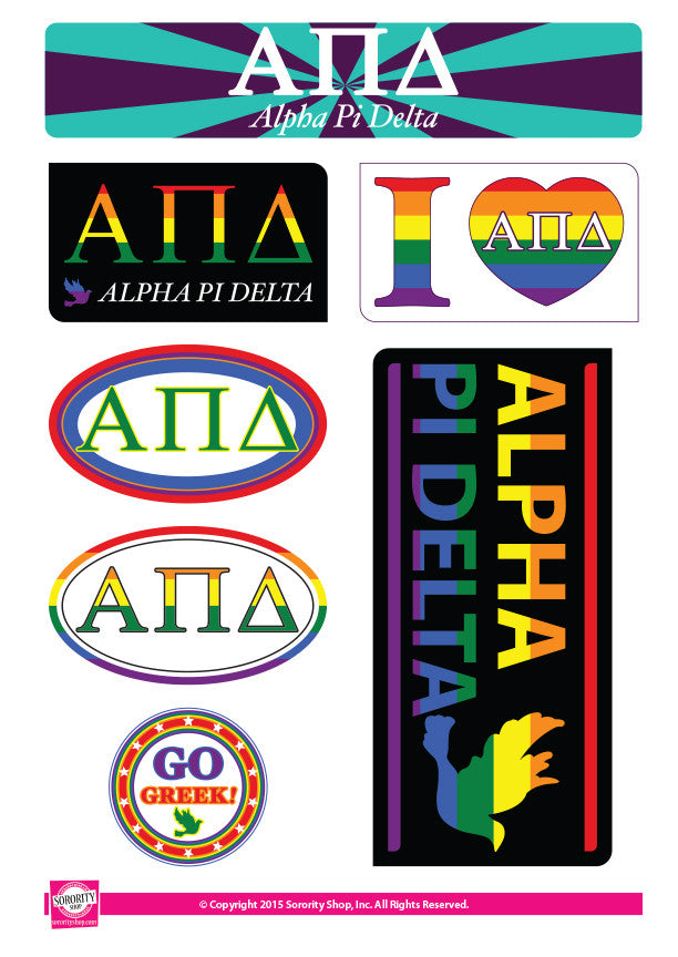Alpha Pi Delta <br> Pride Stickers