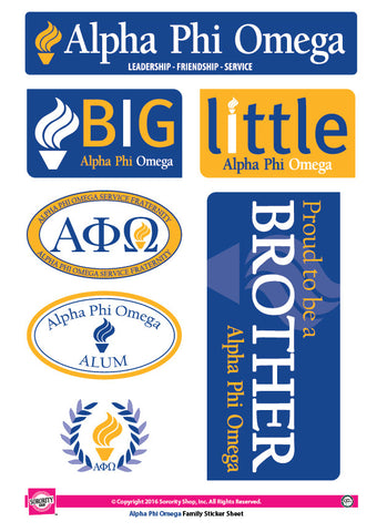 Alpha Phi Omega <br> Family Stickers