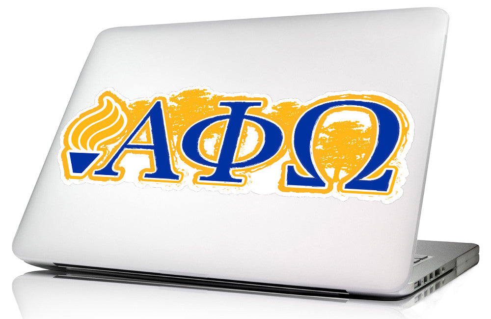 Alpha Phi Omega <br> 11.75 x 4.5 Laptop Skin/Wall Decal