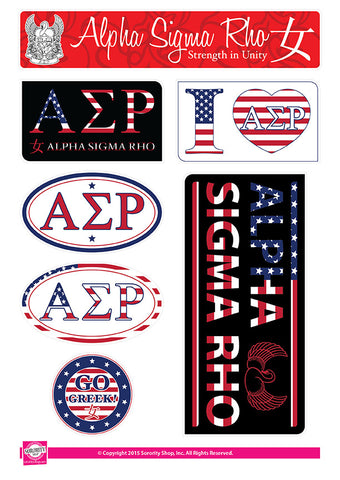 Alpha Sigma Rho <br> American Stickers