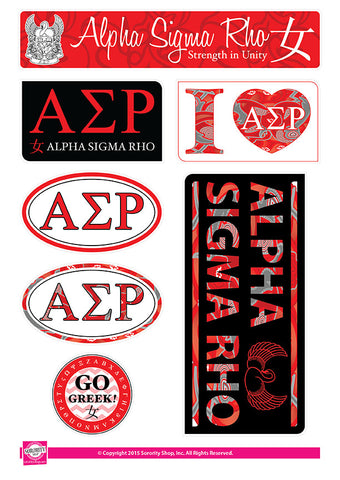 Alpha Sigma Rho <br> Lifestyle Stickers